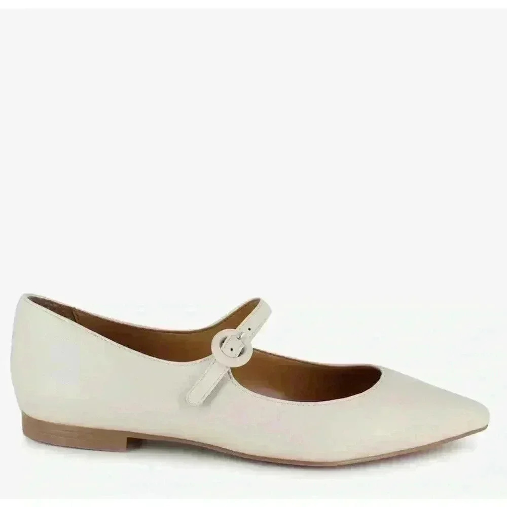 New Splendid Mariana Mary Jane Flats Shoes Oat Sz 10
